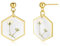 Ohrringe mit gepressten Blumen | Handgemachte Ohrringe Ohrstecker | Gepresste Atem-Blume des Babys Ohrringe | Harz-Ohrringe | Symbol der Liebe und Unschuld | Geschenk für Frau | Durchmesser 16mm