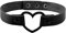 MILAKOO PU Cuoio Choker Signore Collana Gotico Donne Cuore Choker Punk Collo Uomo regolabile, Pelle sintetica