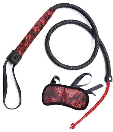 HUNTVE Gioco Giocattolo Frusta Punizione Gioco dà Sleep Eye Mask.