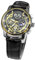 FEMBW Stilvolle Armbanduhr Herren Chronograph Quarzuhr mit DREI Zeigern und Datumsanzeige，Edelstahlarmband oder Leder Strap(Schwarzer Gürtel mit Goldschale und Schwarzer Oberfläche)