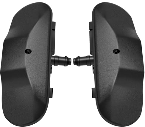 XUKEY Scheibenwaschdüse 5M0955985C 2 Stück Auto Scheibenwaschdüsen Beheizbar Vorne Windschutzscheiben Spritzdüse Wischersprühdüsen für SEAT VW Golf 5 6 7 Passat Touran 5T