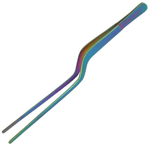 CREATIVECHEF 1 Pinza de Cocina Ergonómica de 8 Pulgadas, Chapar y Reparar Pinzas de Acero Inoxidable
