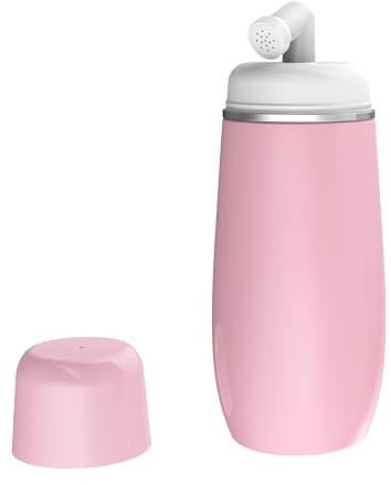 BbfStyle - Marque Française - Bidet Portable pour l'hygiène intime - Bidet de voyage - Avec Buse rétractable et Sac de rangement - 400 ml - Rose - Taharat - (Rose)