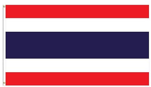 Hissflagge Flagge Fahne mit Ösen Fahnen Flaggen Nationalflagge 90x150 cm (Thailand)