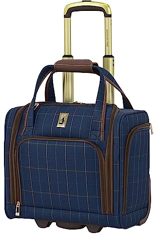 LONDON FOG Liverpool Navy Windowpane 38,1 cm Untersitztasche, Bronze, Bronze, 15, Liverpool Fensterscheibe, 38,1 cm, Marineblau