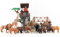 Hyrenee Safari Tierfiguren Spielzeuge mit Wild Ranger, Abenteuer Station, Zoo Afrikanische Dschungeltiere Spielset für Kinder Jungen Mädchen Kleinkinder Geschenk Set
