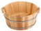 Pedicure Bowl Foot Bath Basin Wooden Pedicure Bowl Spa Massage Foot Soaking Tub Foot Bath Basin Remove Dead Skin for Home Sauna Foot Care 14.2x6.3