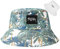 Malaxlx Damen Kokosnuss Palme Muster Weiß Fischerhut Bucket Hat Anglerhut Sonnenhut Reversibel Fischerhüte Sommerhut Faltbarer Strandhut Draussenhut