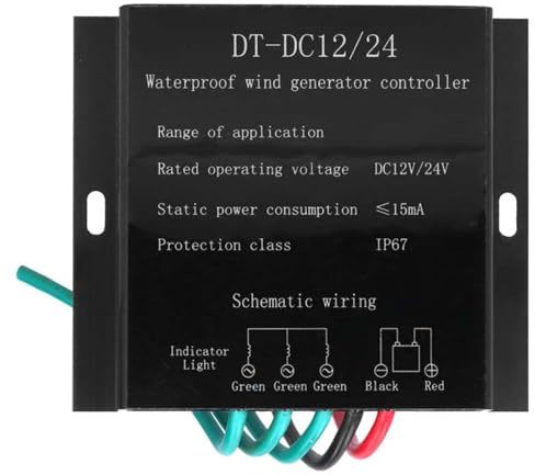 HUIZHITENGDA 12v,10000W Windkraftanlagen Generator Regler, MPPT Batterie Laderegler für Windkraftanlagen und Batterien (12V-220V optional)