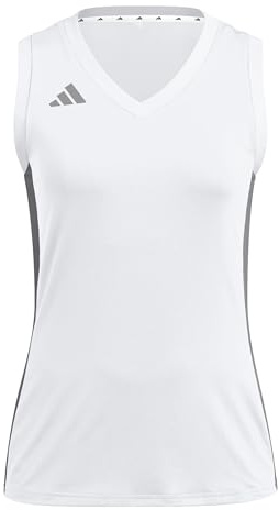 adidas Damen Volleyball Quickset Sleeveless Jersey Shirt, White, XS