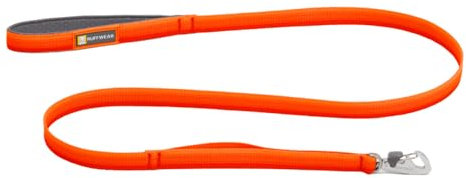 Ruffwear, Front Range Hundeleine, 1,5 m Lange Leine mit gepolstertem Griff für den täglichen Spaziergang, Blaze Orange
