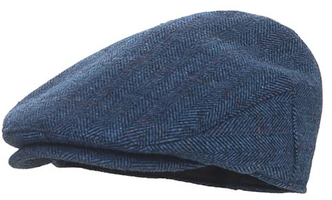 Maeau Schirmmütze Baby Jungen 12 24 Monate Schiebermütze Flach Neugeborene Blau Barett Cap Tweed Mütze Irish Zeitungsjunge Kappe Newsboy Kleinkinder Mädchen Gatsby Cap Flatcap 1 2 Jahre Baskenmütze