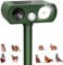 Katzenschreck Ultraschall, Wasserdicht Tiervertreiber Ultraschall, Solar Katzenabwehr mit Bewegungssensor, LED Licht, Marderschreck für Katzen, Hunde, Mäuse, Bären, Vögel, Füchse, Ratten