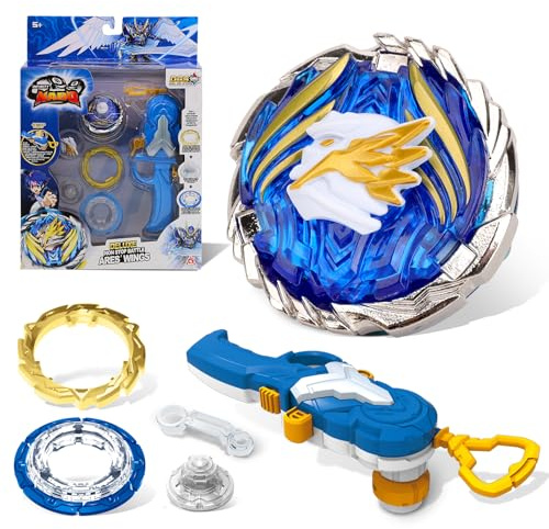 INFINITY NADO Magnetschleuder 180° – Metall-Kreisel Ares Wings, blau 5+ | Magnetschleuder mit 180°-Drehung. Metall-Kreisel. Kein Licht. Einfache Handhabung. Ab 5 Jahren