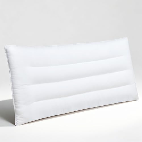 Carasylvia Ultraflaches Bauchschläferkissen - Microfaser Füllung Flachkissen, Hochwertige Unterstützung Kopfkissen für Rückenschläfer und Bauchschläfer, 40x80x6 cm