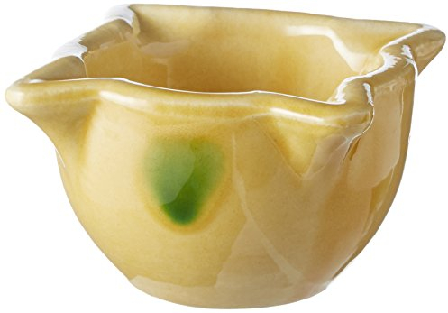 Fackelmann Cerámica, mortero para Hacer Salsas, Amarillo, 9x4,5cm (Food More)