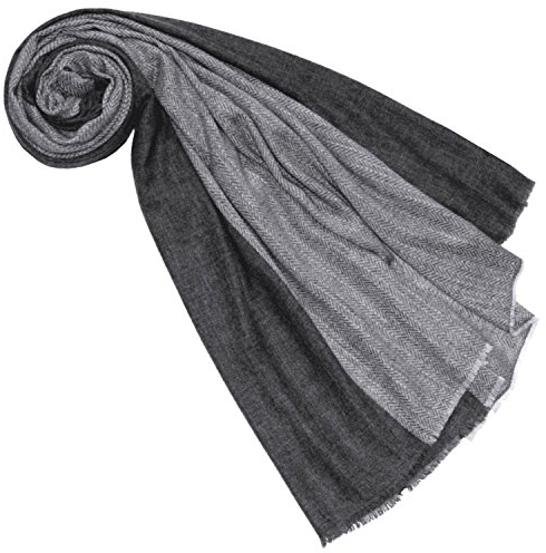Lorenzo Cana Luxus Pashmina Schal Schaltuch 100% Kaschmir Kaschmirschal Tuch Naturfaser Damenschal Anthrazit Grau 7855177