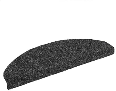 vidaXL 15x Stufenmatte Selbstklebend Dunkelgrau Treppenmatten Treppenteppich