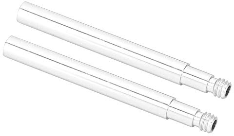 Keenso 2Pcs Bike Valve Extender,60mm Bicycle Presta Valve Extender Inner Tyre Valves Extension(silver) Riding