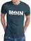 OM3® Moin mit Anker T-Shirt - Herren - Slogan Meer Spruch Küste Statement Norden - Denim, M