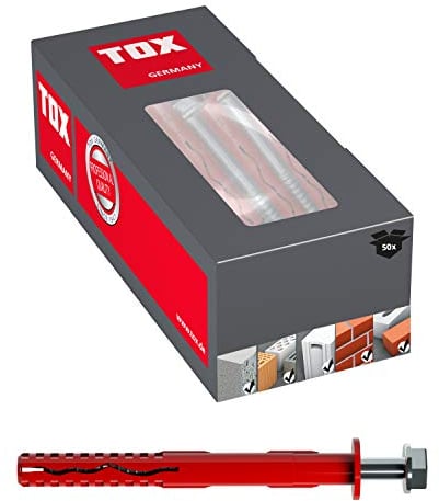 TOX cheville pour cadre Fassad KB 10 x 120 mm, 50 pièces, 062101621 Rouge