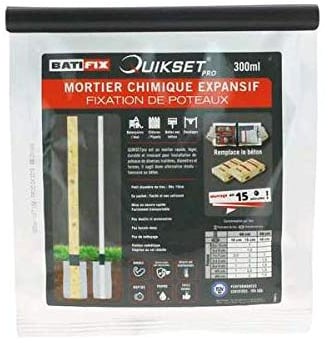 Mortier chimique expansif Quikset - 300 ml - Sélection Cazabox