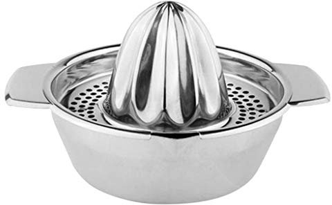 jieGorge Stainless Steel Lemon Orange Squeezer Juicer Hand Manual Press Kitchen, Kitchen，Dining & Bar for Easter Day (Silver)
