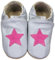 HOBEA-Germany Kitaschuhe Safestep, Kinderhausschuhe, Lederschuhe (grau Stern pink, 30/31 EU)