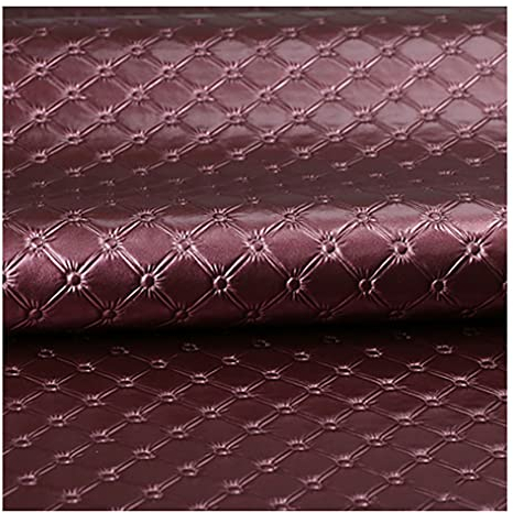 Kunstleder Meterware Leder Kunst-Leder Leder Stoff Lederimitat Meterware Lederimitat Ideal für Eckbank Sofa überzug Dekostoff Stühle Sofa Polsterstoff Möbelstoff Bezugstoff Po(Size:1.38X6m,Color:lila)