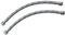 AERZETIX - C51086 - Lot de 2 Flexibles d'alimentation sanitaires 300mm 3/8'' mâle/femelle - flexible de raccordement de robinetterie/salle de bain/cuisine/cumulus - tuyau de raccordement flexible