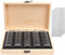 Litensh Lot de 50 boîtes de rangement, 18mm 21mm 25mm 27mm 30mm Capsules Monnaie Boîte, De Rangement En Bois Boîte Commémoratives Boîte de Rangement pour pièces de Monnaie Commémorative