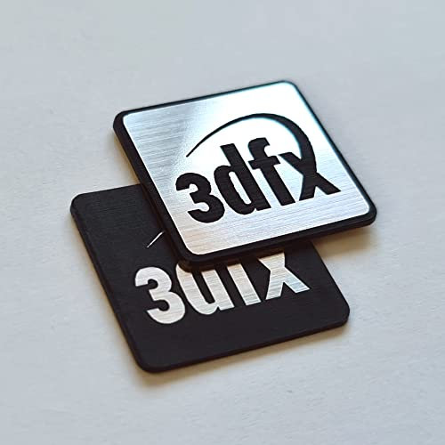 3DFX Sticker Case Badge Set (zwei Embleme)