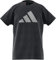 Adidas Girl's G 3BAR Tee T-Shirt, Black Melange/White, 1314