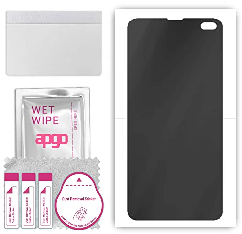 apgo Hydrogel Blickschutzfolie, Matt, kompatibel mit Samsung Galaxy S10 Plus, Privacy Displayschutzfolie, Schutzfolie mit Positionierhilfe, Anti-Spy, kratzfest, einfache Montage