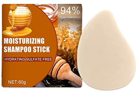 URFEDA Festes Shampoo, Honig Shampoo-Sticks für Natürlich Gesundes Haar, Haarseife Shampoo Stick für Das Haarwachstum Spendet Feuchtigkeit und Fördert Das Haarwachstum Nährt und Repariert