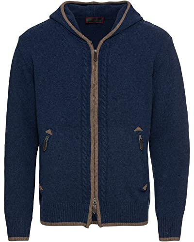 Reitmayer Kapuzenstrickjacke mit Zopfmuster