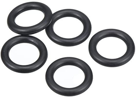 PATIKIL Nitrile Rubber O-Rings 15mm OD 9.5mm ID 2.65mm Width, 5 Pcs Metric Sealing Gasket for Faucet Plumbing Automotive Repair, Black
