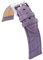 diloy Sportliches gepolstertes Uhrenarmband Rindsleder Krokoprägung quadratisch – Größen 14mm 16mm 18mm 20mm 22mm 24mm 26mm 28mm 30mm – Elegant und widerstandsfähig 368 Violett 30mm.