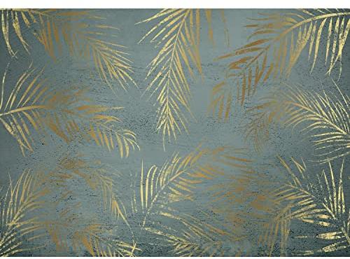 Runa Art Fototapeten 396 x 280 cm Blätter - Vlies Wanddekoration Wohnzimmer Schlafzimmer - Deutsche Manufaktur - Grün 9586012a