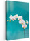 MuchoWow© Stampa Foto su Tela 60x90 cm Quadro Moderno Soggiorno Quadretti da Parete Decorazioni Casa Orchidea - con Fiori - Pianta - Bianco - Viola