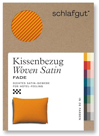 schlafgut Woven Fade Satin Kissenbezug 70x90 cm Purple Fade gestreift in Premium Hotelqualität, Kopfkissenbezug einzeln mit 100% weicher Baumwolle