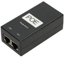 Extralink POE-24-24W 230V, PoE Injector, 24V, 1A, 24W, einschließlich Kabel, Fast Ethernet, Kurzschluss- und Überspannungsschutz, Zwei RJ-45 Ports, PoE Adapter, PoE Injektor, Passive