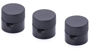 ORION LIGHTSTYLE Wand- und Deckenpin, 3 Stück, (Ø 19 mm), Höhe 18 mm, Kabelhalter als Deckenbefestigung für Textilkabel, Schwarz