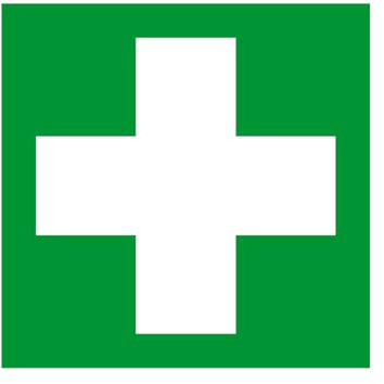 GRAVURE CONCEPT E003 Erste Hilfe Schild und Hinweisschild zur Flucht & Sicherheit – Größe wählbar, Einheitsgröße
