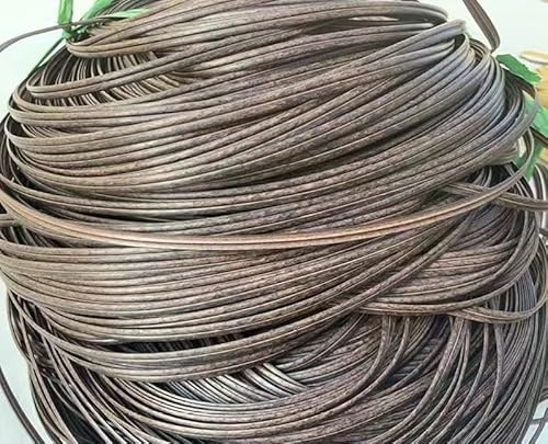 Rattan-Möbel-Befestigungsset Rattan-Reparatur-Set mit Farbverlauf, flaches Kaffeebraun, Synthetisches Rattan, Reparaturset für Terrassenmöbel, Gartenstuhl, Couchtisch, Aufbewahrungskorb