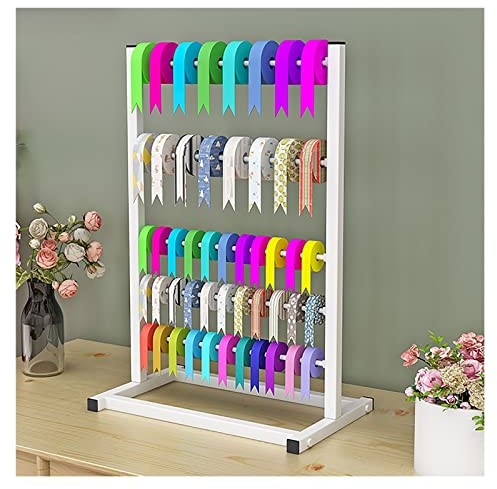Band-Aufbewahrungsständer, Organizer, Tischplatte, 5-lagiges Band-Ausstellungsständer, 69,9 cm hoch, Bastelraum/Konditorei/Blumenladen, großes Fassungsvermögen, Band-Aufbewahrungsorganisator, platzsp