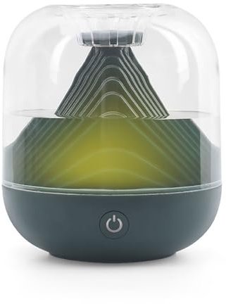 BAILEYU 700ML Portable Wireless Luftbefeuchter USB Wiederaufladbare Ätherisches Öl Diffusor LED Stimmungslicht für Home Office Yoga Camping,Green