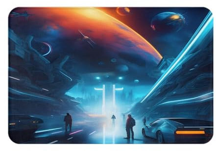 RQMPHUGNCF Science Fiction Future Flannel Anti-Slip Floor Mat,Non Slip Front Door Mat Soft Quick Absorbent Doormats,16x24in