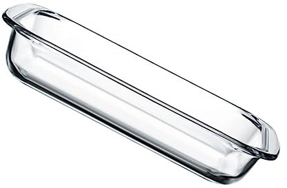 Ciieeo Bandeja De Vidrio Templado Fuente Para Horno Resistente Al Calor Blanca