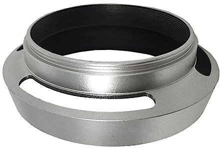 CVZJ Parasol para lente de metal ventilado para cámara de sol, reduce el reflejo de 37 mm, 40,5 mm, 43 mm, 46 mm, 49 mm, 52 mm, atornillado